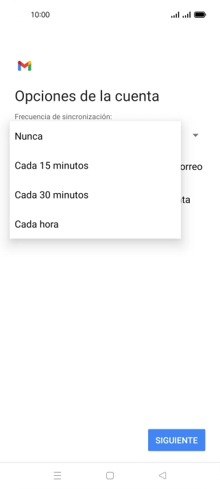 Pulsa el ajuste deseado. Pulsa el ajuste deseado.