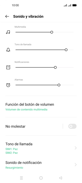 Pulsa Tono de llamada. Pulsa Tono de llamada.