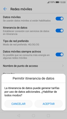 Si activas la función, pulsa ACEPTAR. Si activas la función, pulsa ACEPTAR.