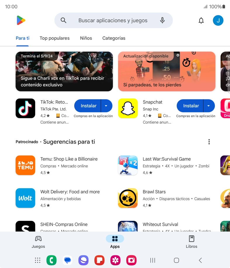 Pulsa el icono de perfil. Pulsa el icono de perfil.