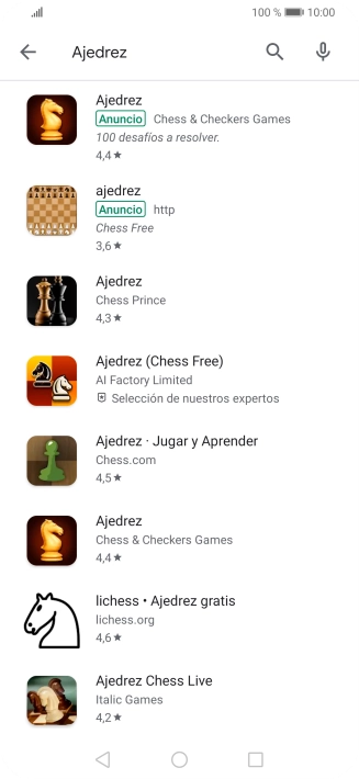 Pulsa la app deseada. Pulsa la app deseada.