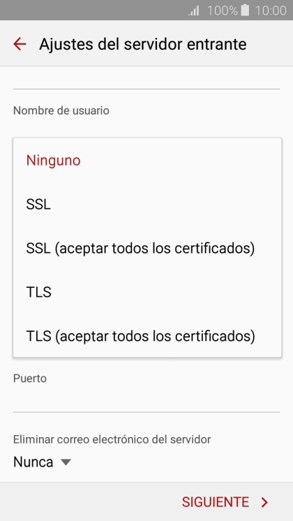 Pulsa Ninguno para desactivar la función. Pulsa Ninguno para desactivar la función.