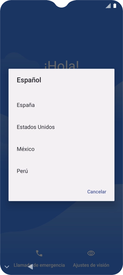 Pulsa el idioma deseado. Pulsa el idioma deseado.