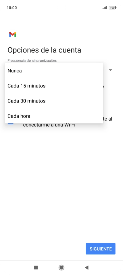 Pulsa el ajuste deseado. Pulsa el ajuste deseado.