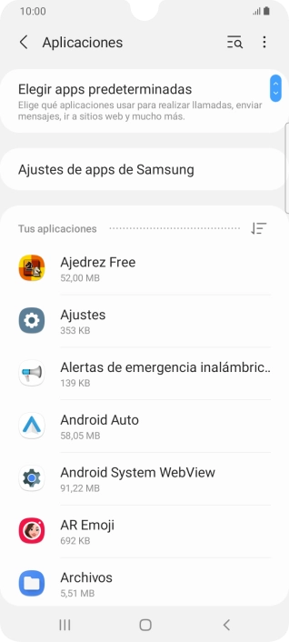 Pulsa la app deseada. Pulsa la app deseada.