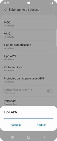Introduce default y pulsa Aceptar. Introduce default y pulsa Aceptar.
