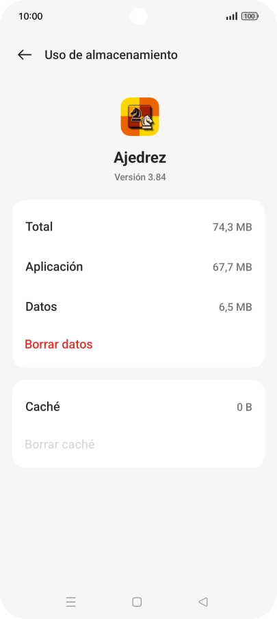 Pulsa la tecla de inicio para terminar y regresar a la pantalla de inicio.