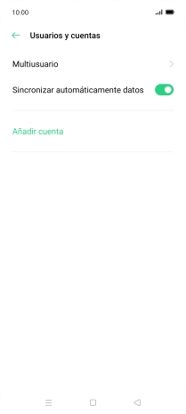 Pulsa Añadir cuenta. Pulsa Añadir cuenta.