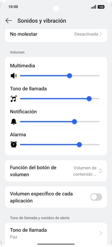 Pulsa Tono de llamada.
