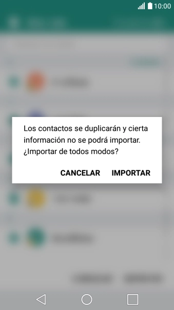 Pulsa IMPORTAR.