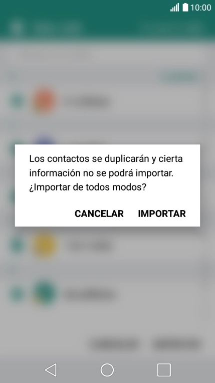 Pulsa IMPORTAR.