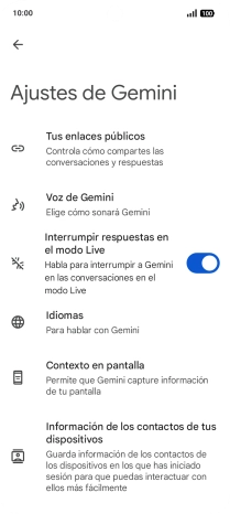 Sigue las indicaciones de la pantalla para seleccionar los ajustes deseados. Sigue las indicaciones de la pantalla para seleccionar los ajustes deseados.