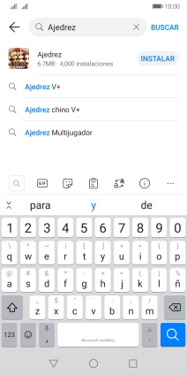 Introduce el nombre del tema o de la app y pulsa el icono de búsqueda. Introduce el nombre del tema o de la app y pulsa el icono de búsqueda.