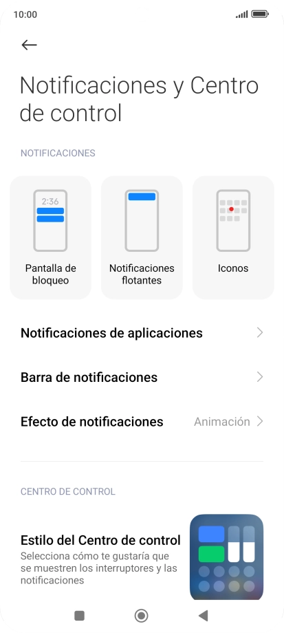 Pulsa Notificaciones de aplicaciones. Pulsa Notificaciones de aplicaciones.