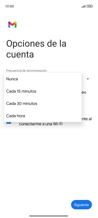 Pulsa el ajuste deseado. Pulsa el ajuste deseado.