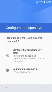 Puedes transferir el contenido de otro teléfono cuando activas tu teléfono por primera vez y cuando lo has restablecido. Cuando aparezca en la pantalla del teléfono esta imagen, ya está listo para la transmisión del contenido del otro teléfono. Puedes transferir el contenido de otro teléfono cuando activas tu teléfono por primera vez y cuando lo has restablecido. Cuando aparezca en la pantalla del teléfono esta imagen, ya está listo para la transmisión del contenido del otro teléfono.