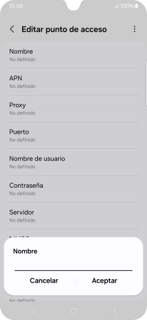 Introduce Vodafone Internet y pulsa Aceptar. Introduce Vodafone Internet y pulsa Aceptar.