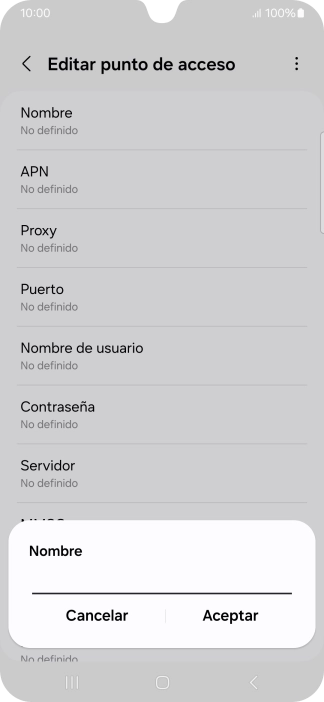 Introduce Vodafone Internet y pulsa Aceptar. Introduce Vodafone Internet y pulsa Aceptar.