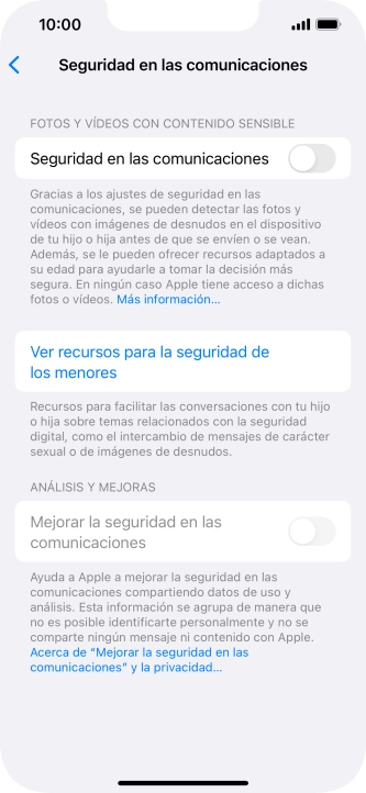Pulsa el indicador junto a 