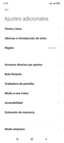 Pulsa Fecha y hora. Pulsa Fecha y hora.