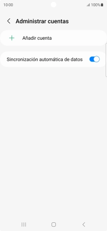 Pulsa Añadir cuenta. Pulsa Añadir cuenta.