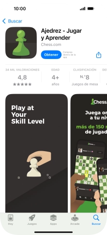 Pulsa Obtener y sigue las indicaciones de la pantalla para instalar la app. Pulsa Obtener y sigue las indicaciones de la pantalla para instalar la app.