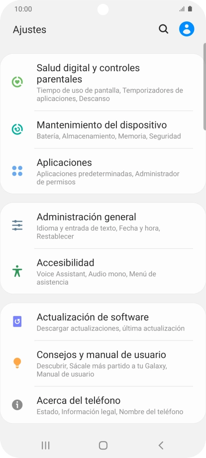 Pulsa Administración general. Pulsa Administración general.