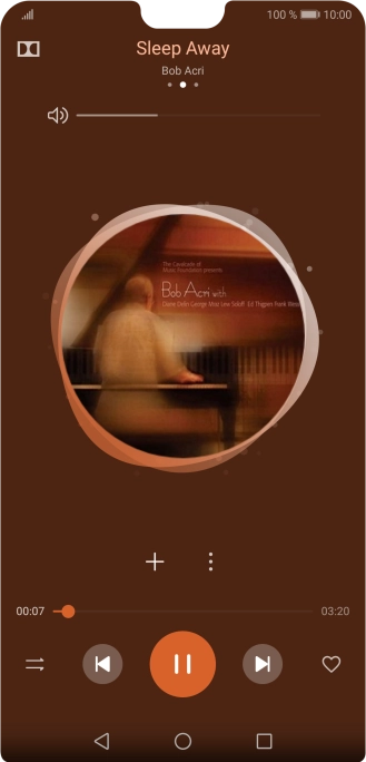 Pulsa la flecha hacia la derecha para ir al archivo de música siguiente. Pulsa la flecha hacia la derecha para ir al archivo de música siguiente.
