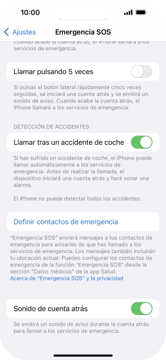 Pulsa el indicador junto a Pulsa el indicador junto a