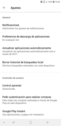 Pulsa Actualizar aplicaciones automáticamente. Pulsa Actualizar aplicaciones automáticamente.