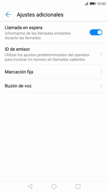 Pulsa Buzón de voz.