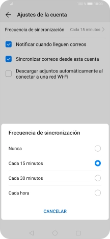 Pulsa el ajuste deseado. Pulsa el ajuste deseado.