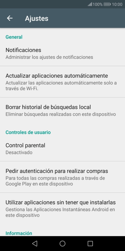 Pulsa Actualizar aplicaciones automáticamente. Pulsa Actualizar aplicaciones automáticamente.