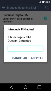 Introduce tu código PIN y pulsa ACEPTAR. Introduce tu código PIN y pulsa ACEPTAR.