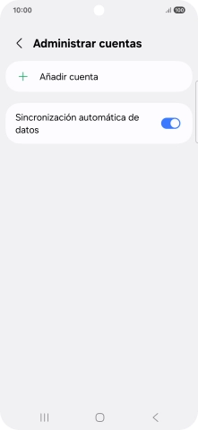 Pulsa Añadir cuenta. Pulsa Añadir cuenta.