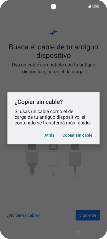 Pulsa Copiar sin cable. Pulsa Copiar sin cable.
