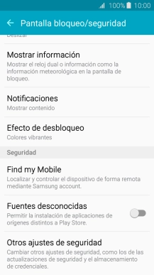 Pulsa Otros ajustes de seguridad.
