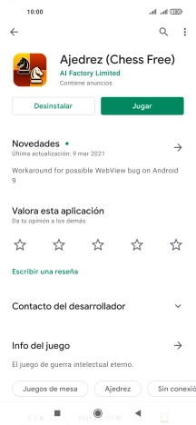 Pulsa Desinstalar.