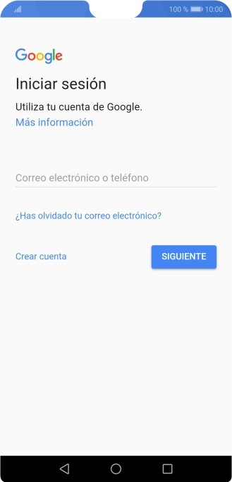 Si no tienes una cuenta de Google, pulsa Crear cuenta y sigue las indicaciones de la pantalla para ver cómo crear una cuenta nueva. Si no tienes una cuenta de Google, pulsa Crear cuenta y sigue las indicaciones de la pantalla para ver cómo crear una cuenta nueva.