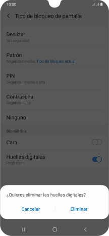 Pulsa Eliminar. Pulsa Eliminar.