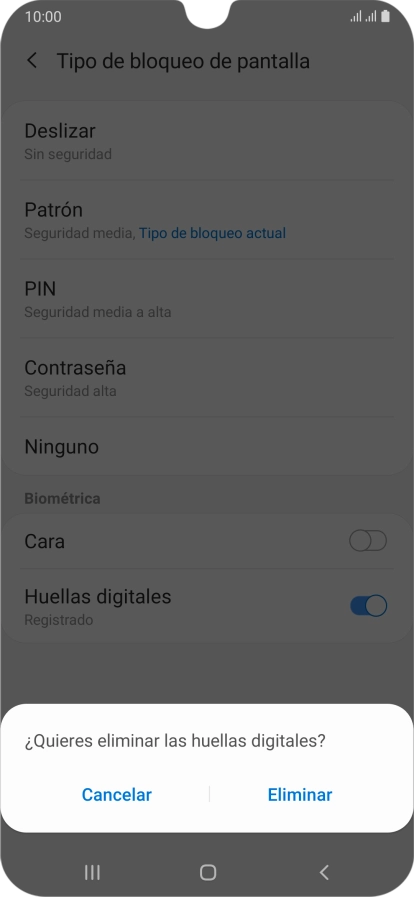 Pulsa Eliminar. Pulsa Eliminar.