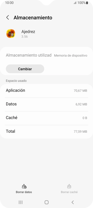 Pulsa la tecla de inicio para terminar y regresar a la pantalla de inicio.