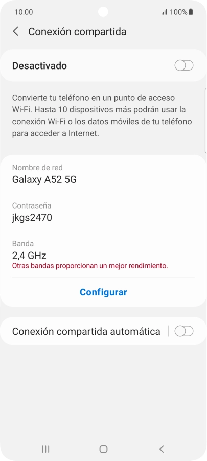 Pulsa Configurar.
