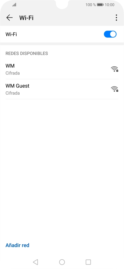 Pulsa la red wifi deseada. Pulsa la red wifi deseada.