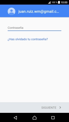 Pulsa Contraseña e introduce la contraseña de tu cuenta de Google. Pulsa Contraseña e introduce la contraseña de tu cuenta de Google.