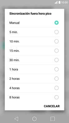 Pulsa el ajuste deseado. Pulsa el ajuste deseado.