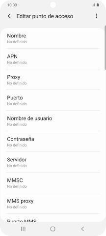 Pulsa Nombre.
