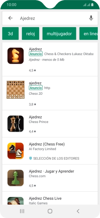Pulsa la app deseada. Pulsa la app deseada.