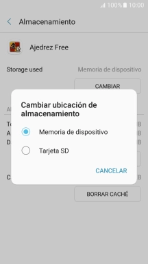 Pulsa el nombre de la tarjeta de memoria.