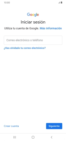 Si no tienes una cuenta de Google, pulsa Crear cuenta y sigue las indicaciones de la pantalla para ver cómo crear una cuenta nueva. Si no tienes una cuenta de Google, pulsa Crear cuenta y sigue las indicaciones de la pantalla para ver cómo crear una cuenta nueva.